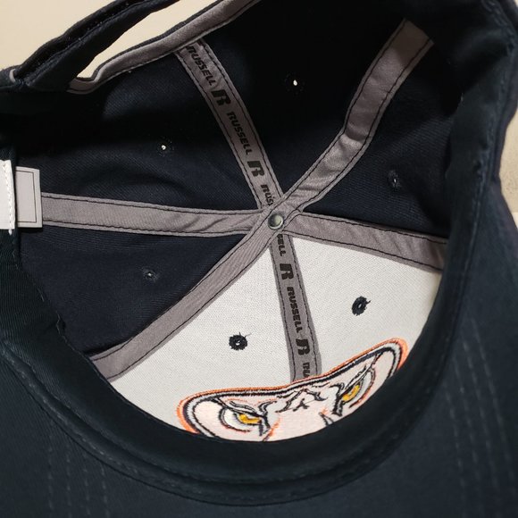 Auburn Tigers Hat Cap Strap Back Blue Russell Athletics Alt Eyes Logo NCAA - Picture 10 of 11